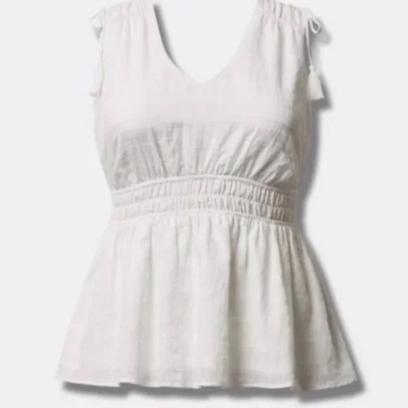 V Neck Soft Babydoll Tank - Picture 5 of 5